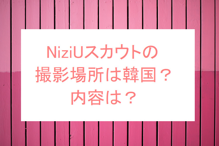 Niziuスカウトの場所はどこ ロケの内容は 衣装が韓国ぽくて可愛い オトナ女子スタイルアップブログ